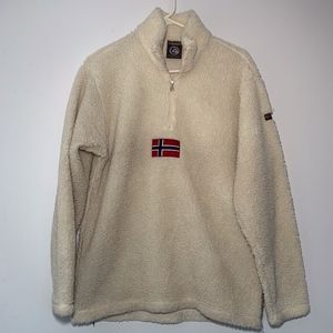 Napapijri  Sherpa Fleece size M in Ivory